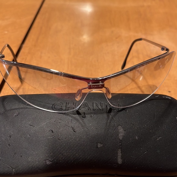 Chanel Vintage wire rimmed cat eyes clear glasses Never worn , left in case - Picture 8 of 16